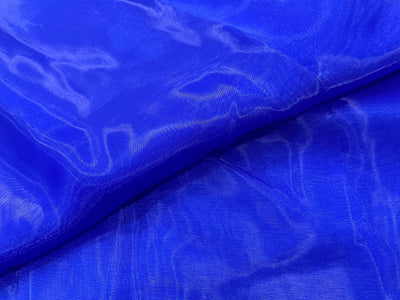 Royal Blue Plain Organza Fabric