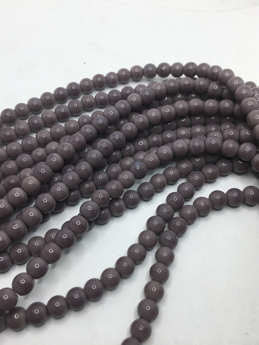 Purple Tyre Crystal Glass Beads