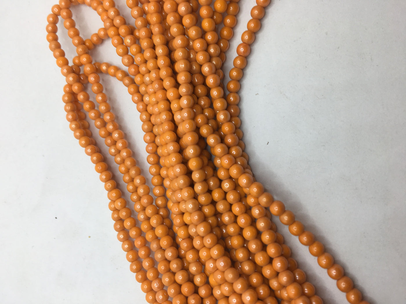 Dark Orange Tyre Crystal Glass Beads