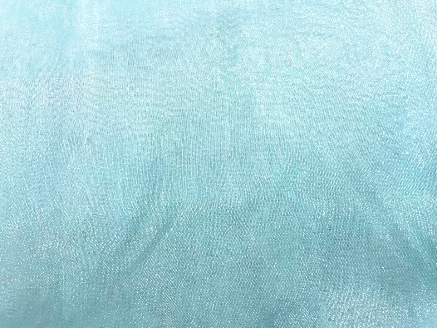 Ice Blue Plain Organza Fabric