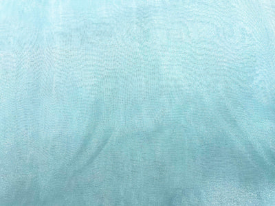 Ice Blue Plain Organza Fabric