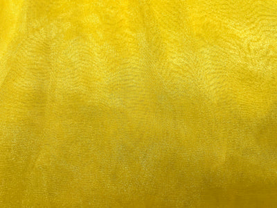 Yellow Plain Organza Fabric