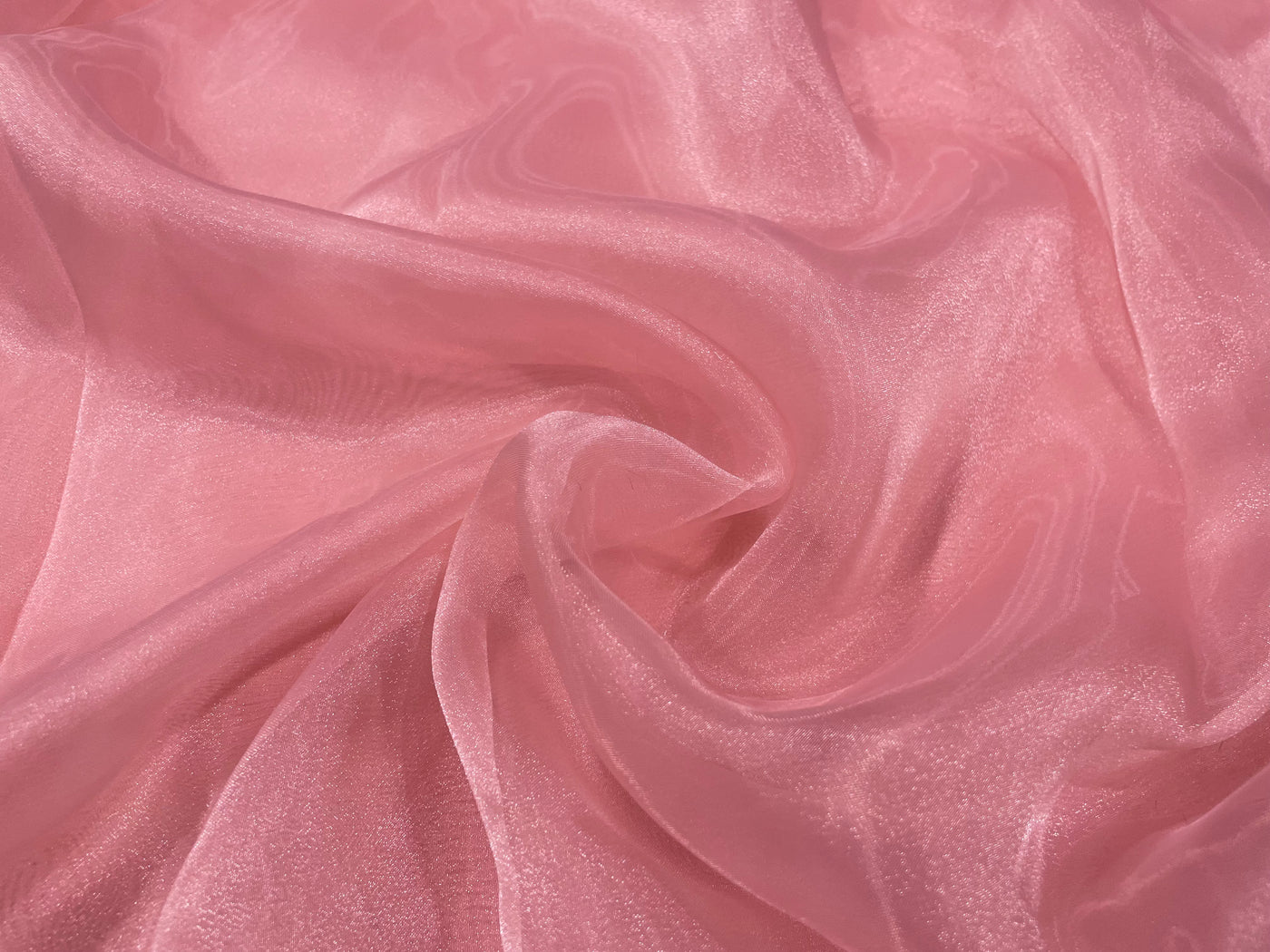 Dusty Pink Plain Organza Fabric