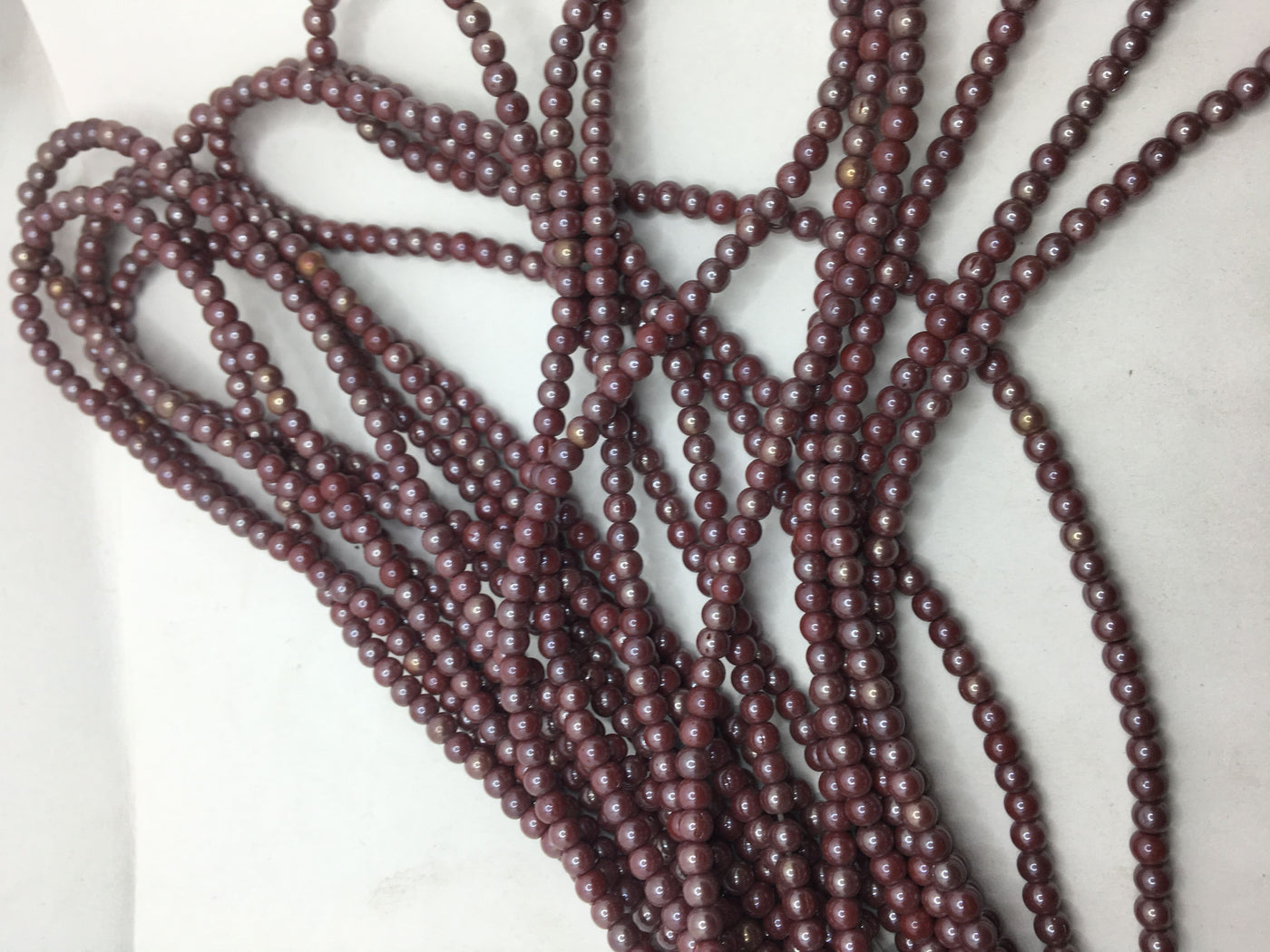 Violet Lustre Tyre Crystal Glass Beads