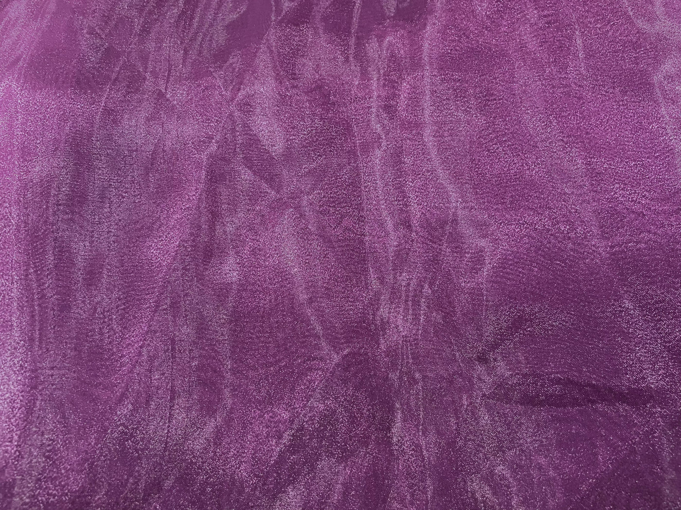 Wine Plain Organza Fabric