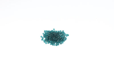 Dark Teal Faceted Glass Beads