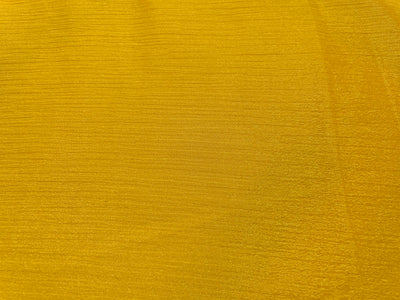 Amber Yellow Plain Chinon Chiffon Fabric