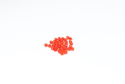 Orange Faceted Glass Beads