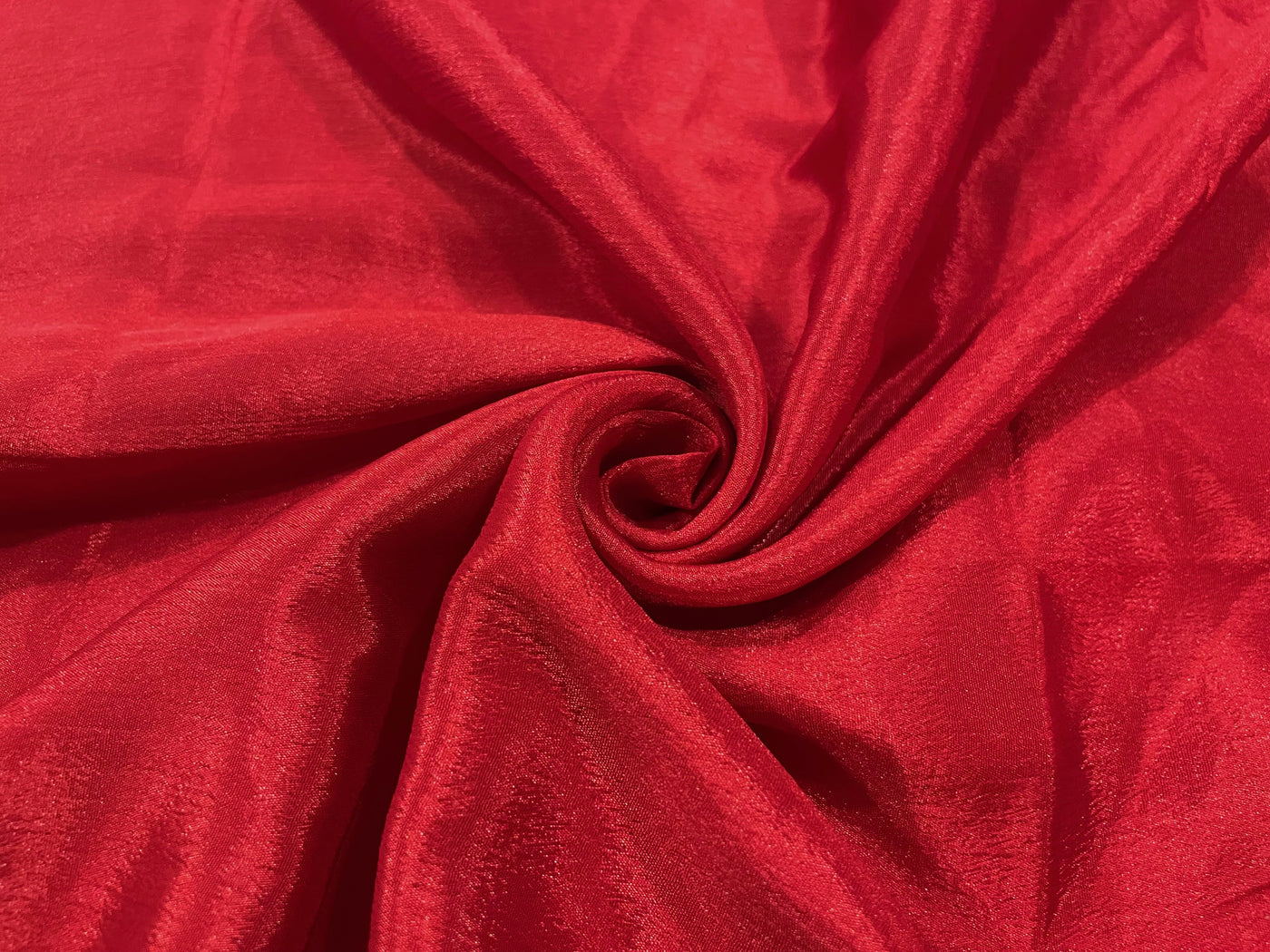 Red Plain Chinon Chiffon Fabric