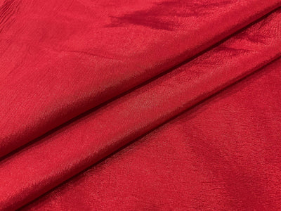 Red Plain Chinon Chiffon Fabric