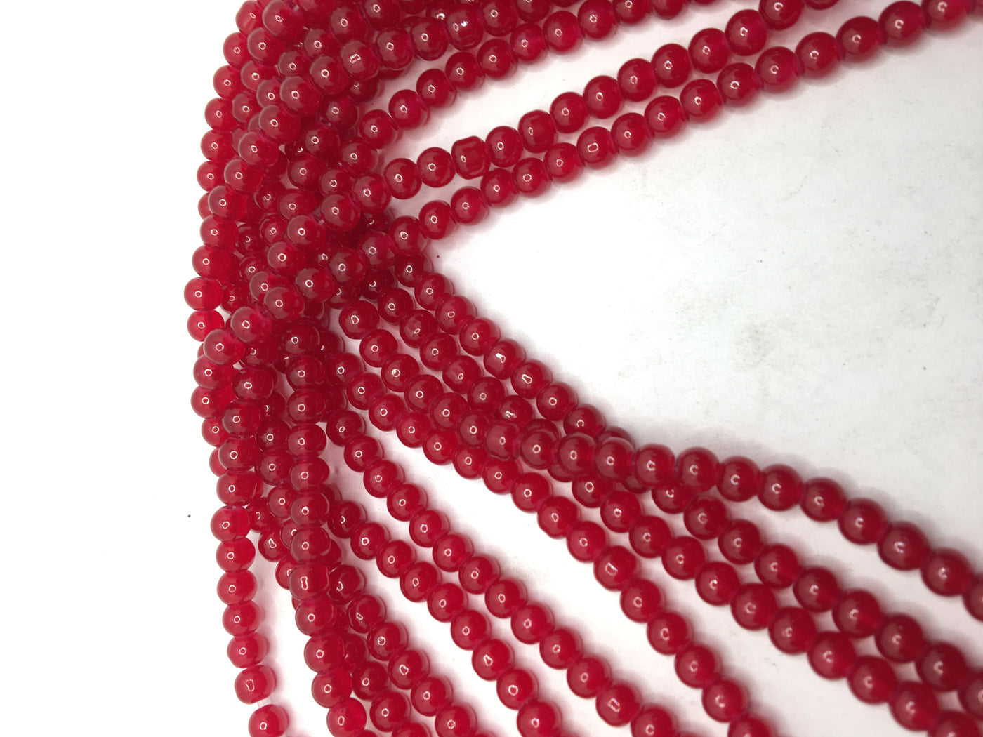 Maroon Spherical Glass Beads