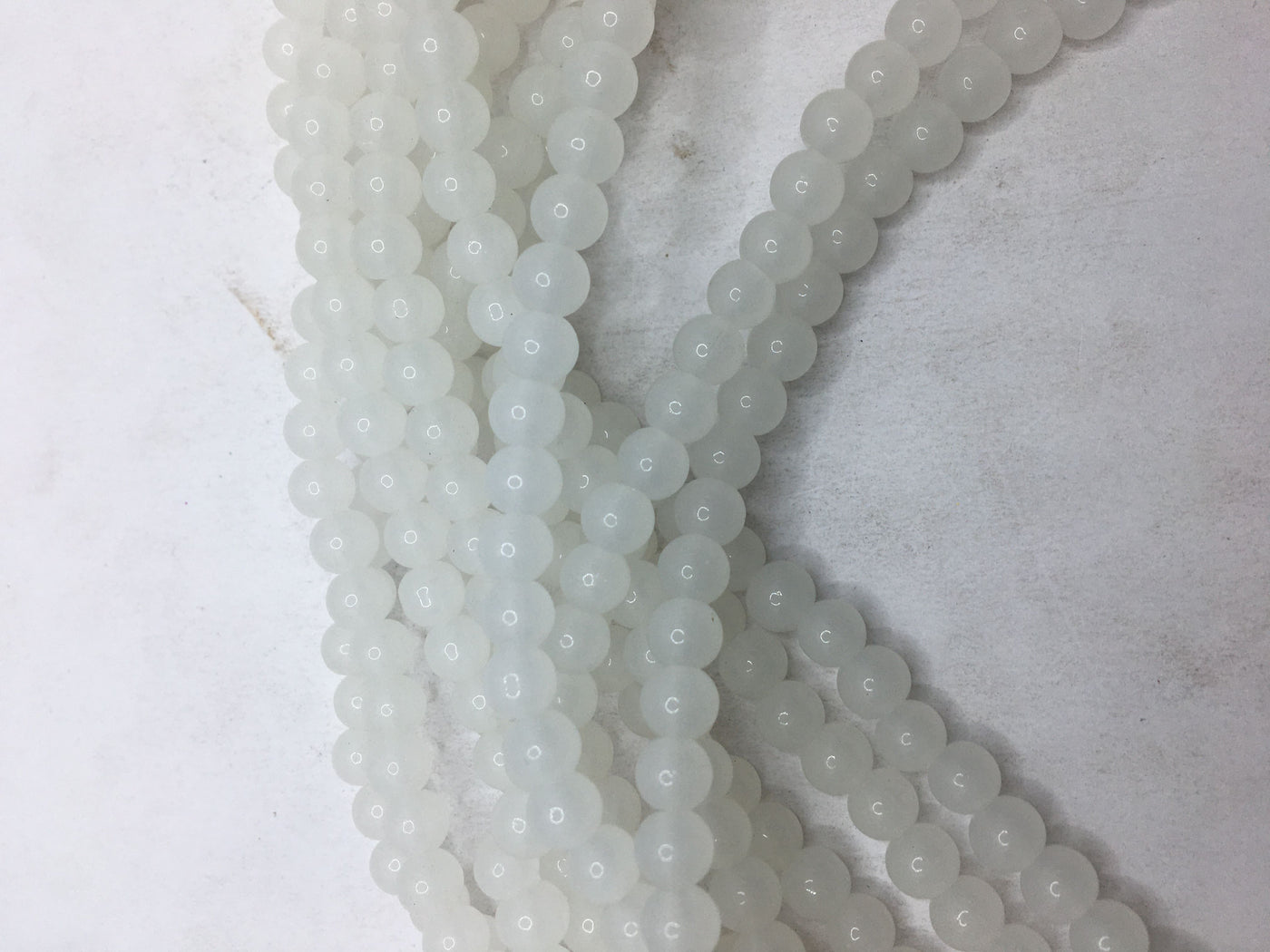 White Spherical Glass Beads