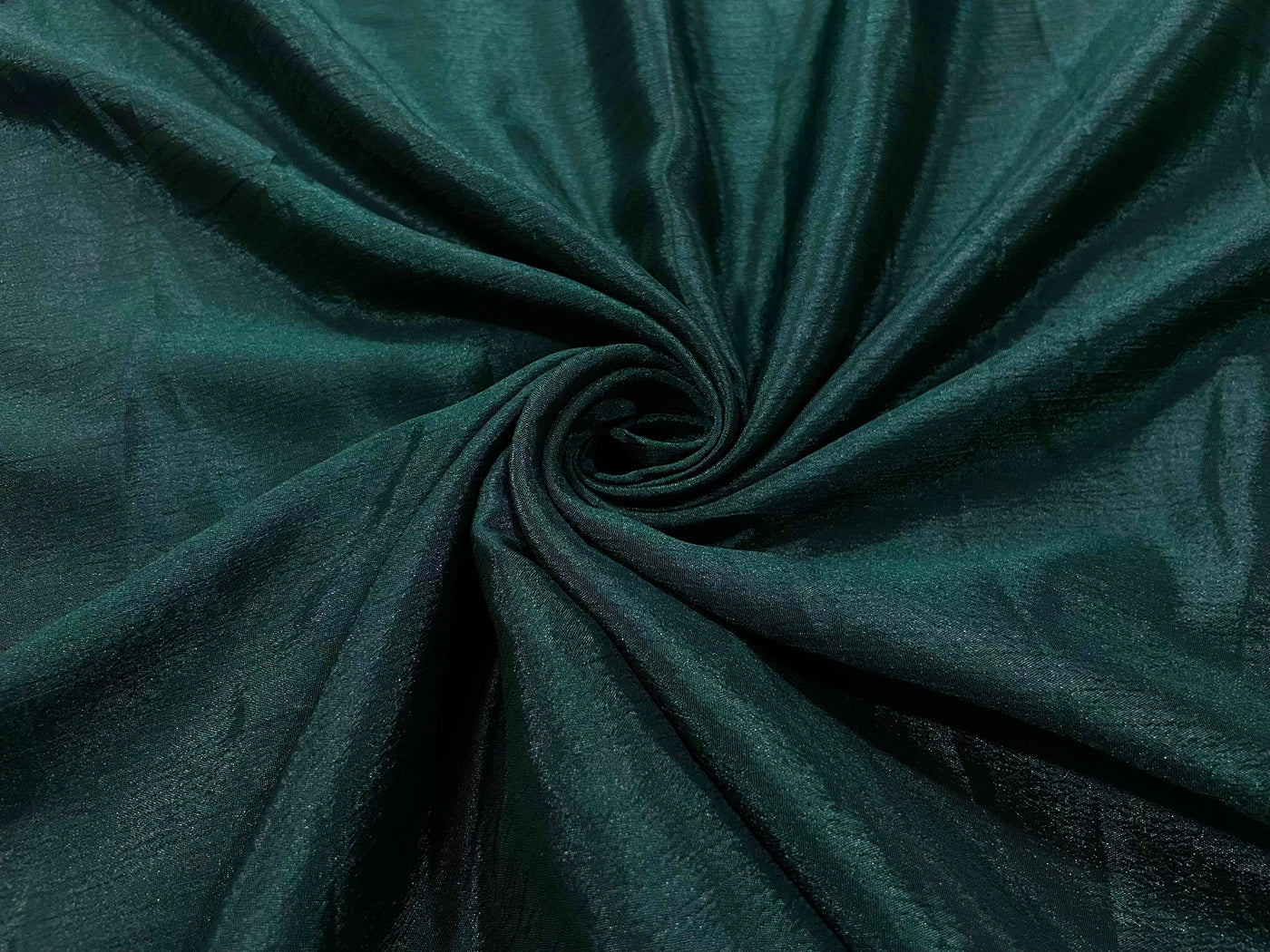 Bottle Green Plain Chinon Chiffon Fabric