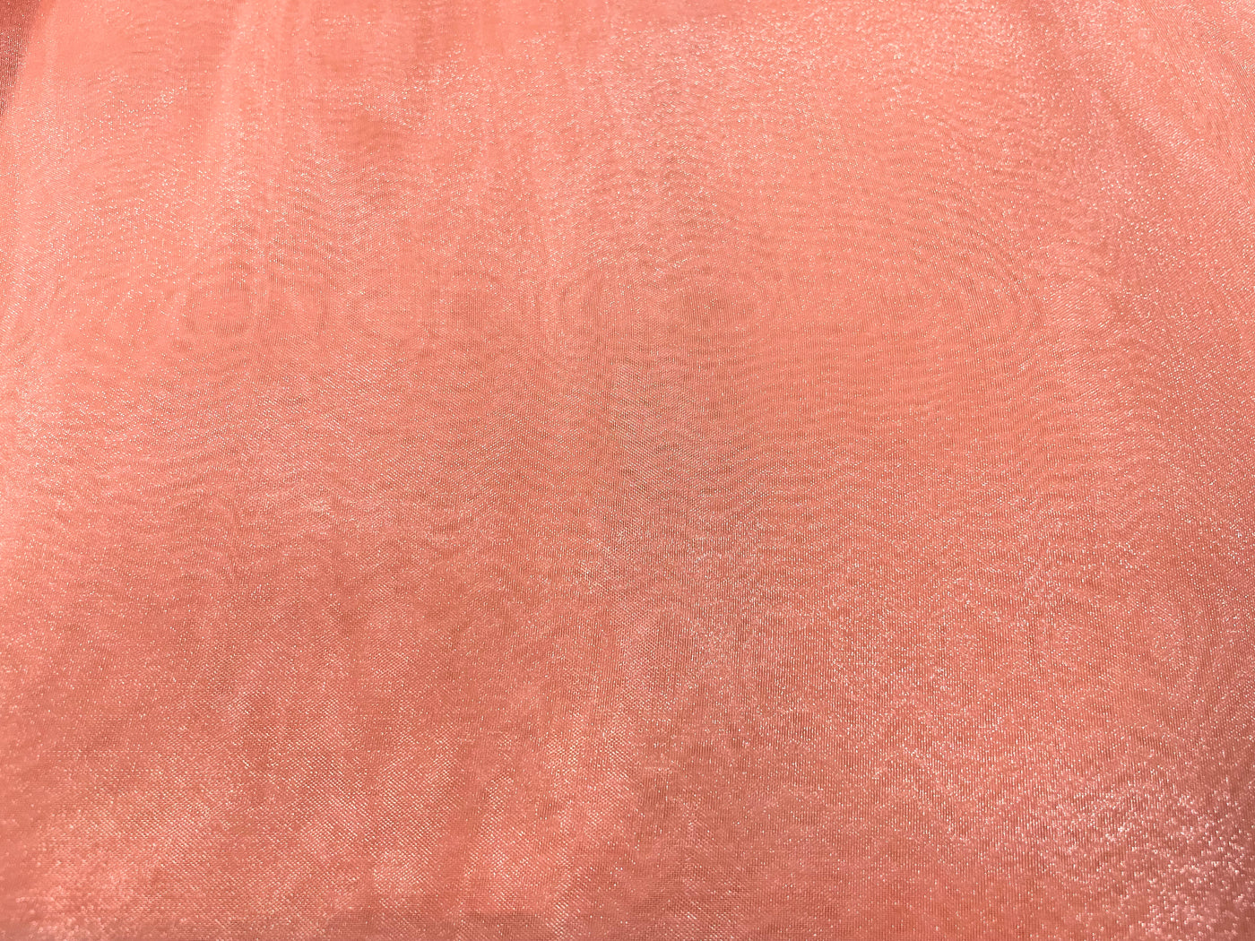 Peach Orange Plain Organza Fabric