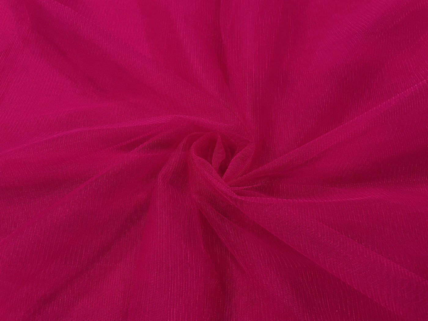 Magenta Plain Soft Net Fabric