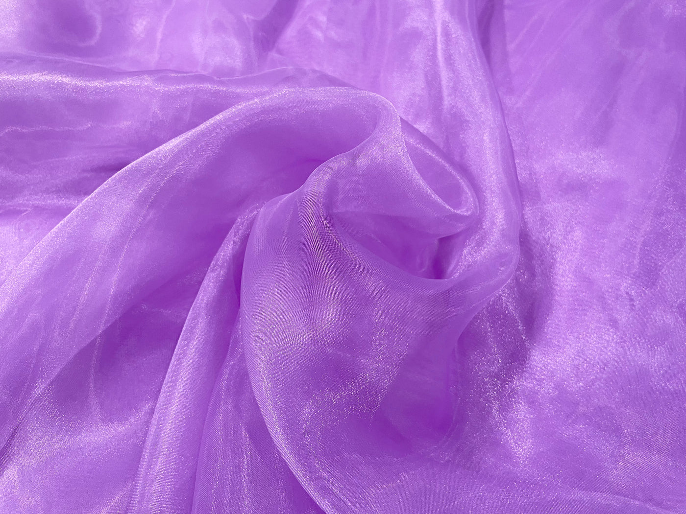 Purple Plain Organza Fabric