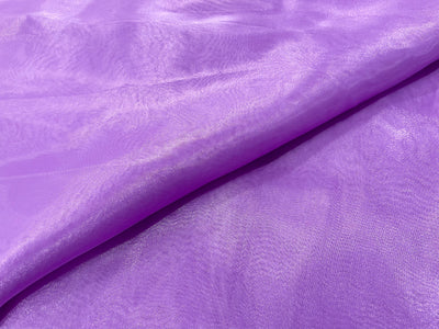 Purple Plain Organza Fabric