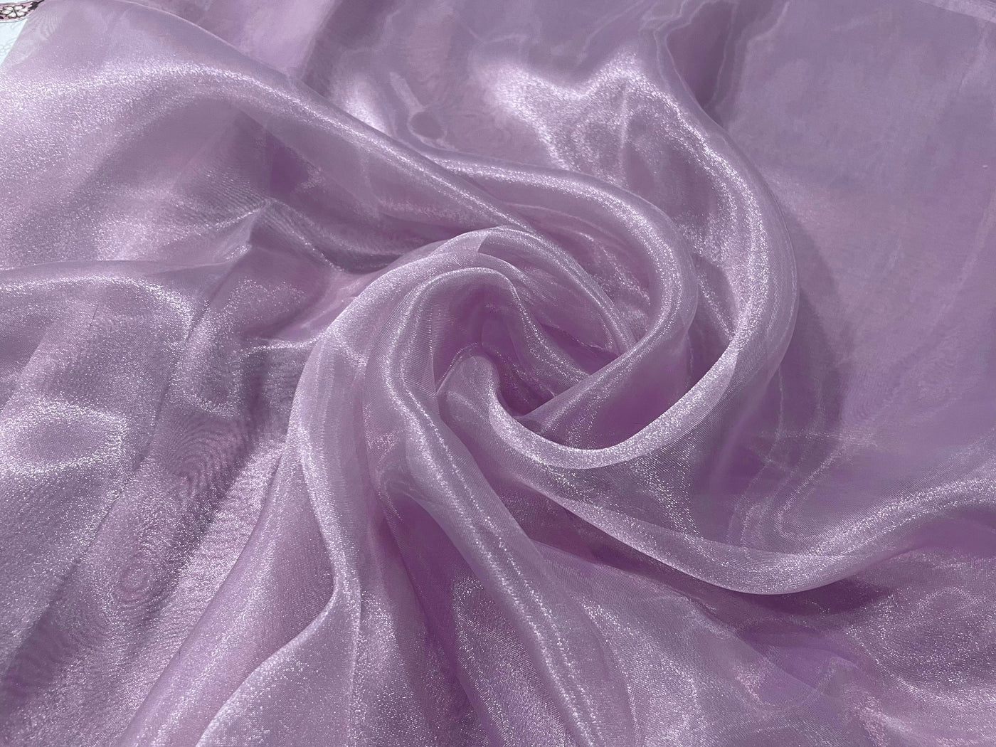 Dusty Lilac Plain Organza Fabric