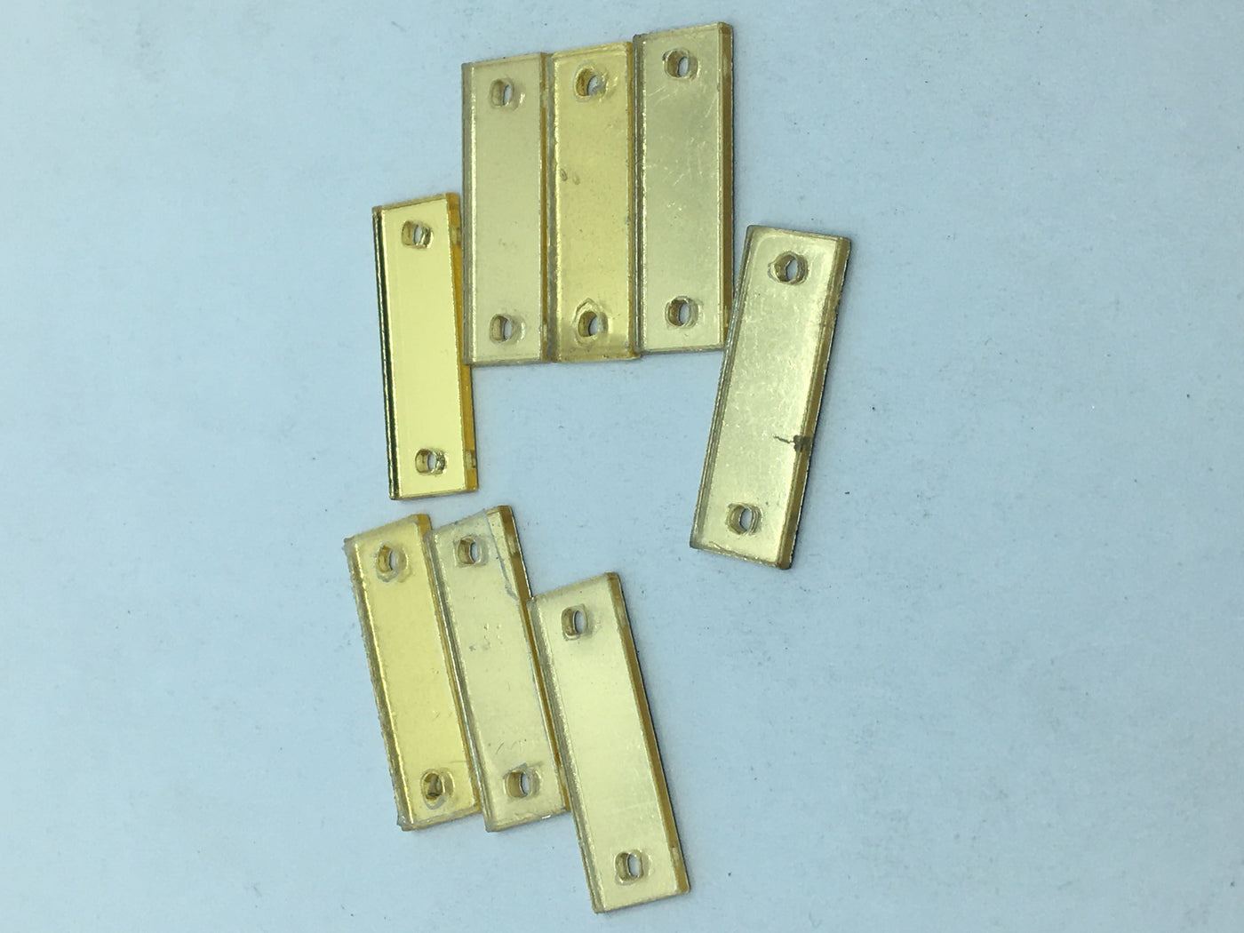 Golden Rectangular Acrylic Mirrors