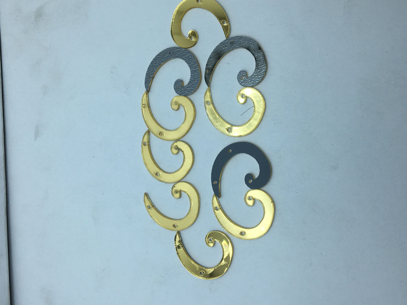 Golden Designer Acrylic Mirrors