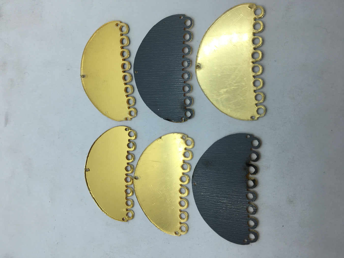 Golden Designer Acrylic Mirrors