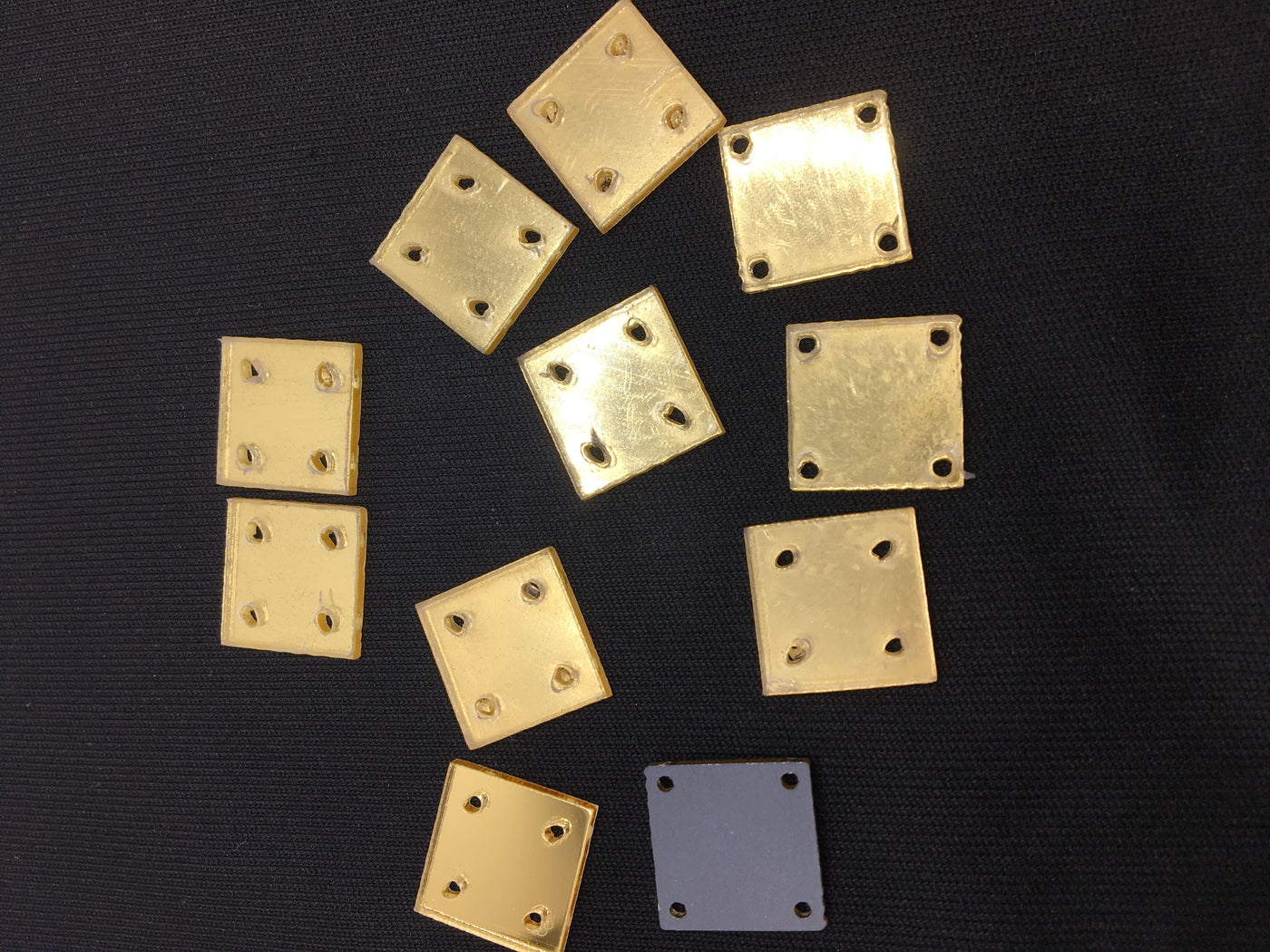 Golden Square Acrylic Mirrors