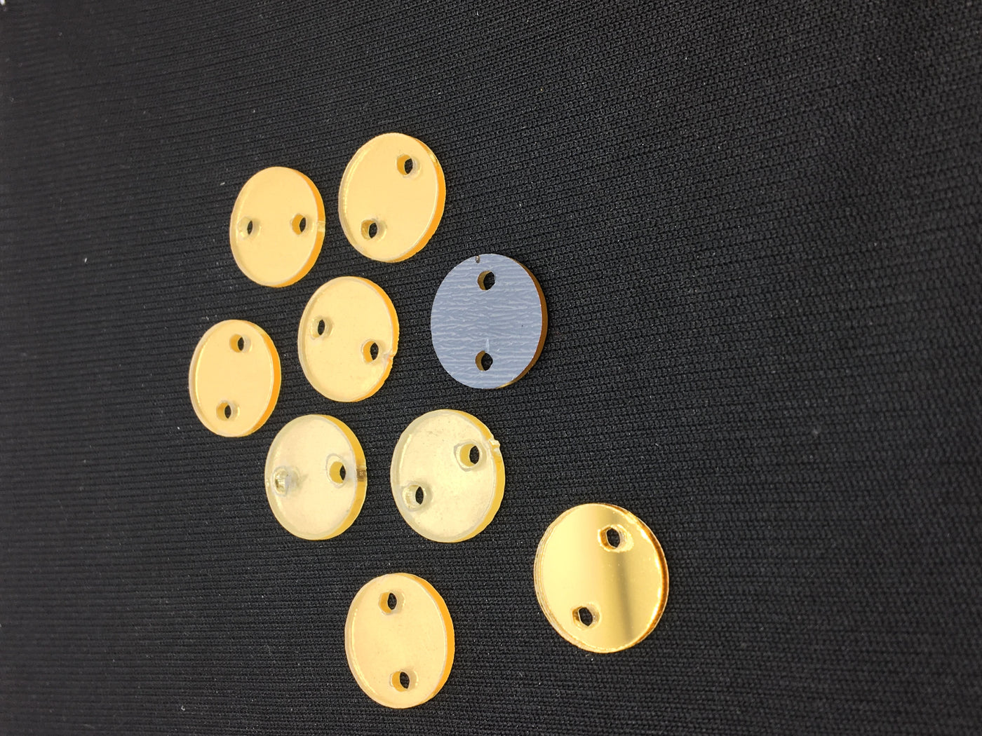 Golden Circular Acrylic Mirrors