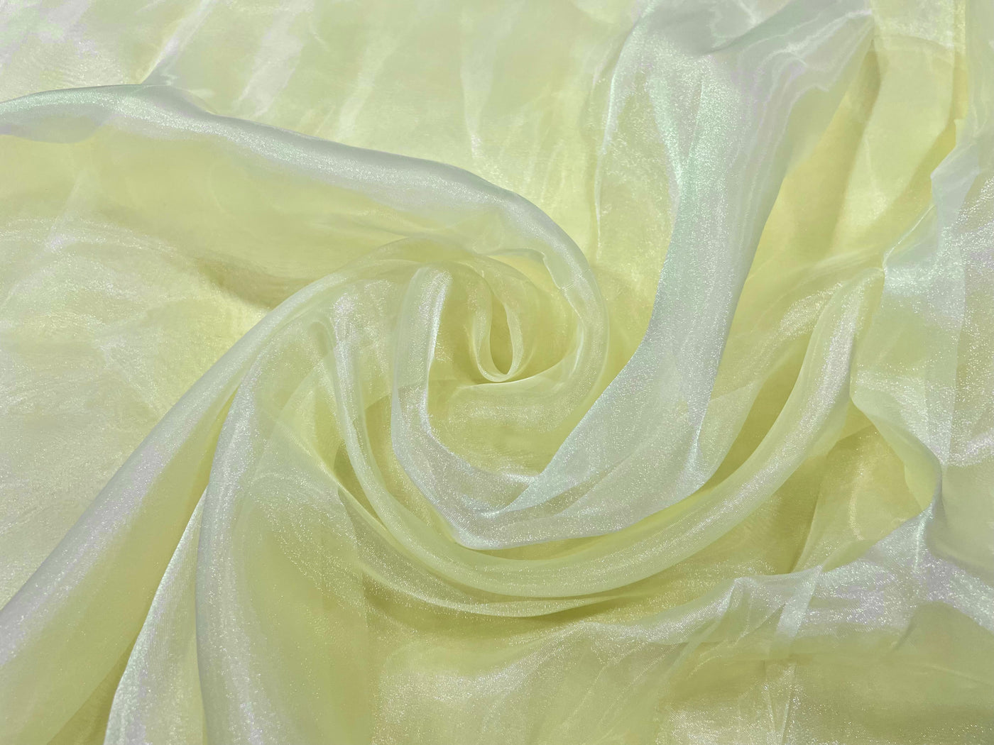 Light Yellow Plain Organza Fabric