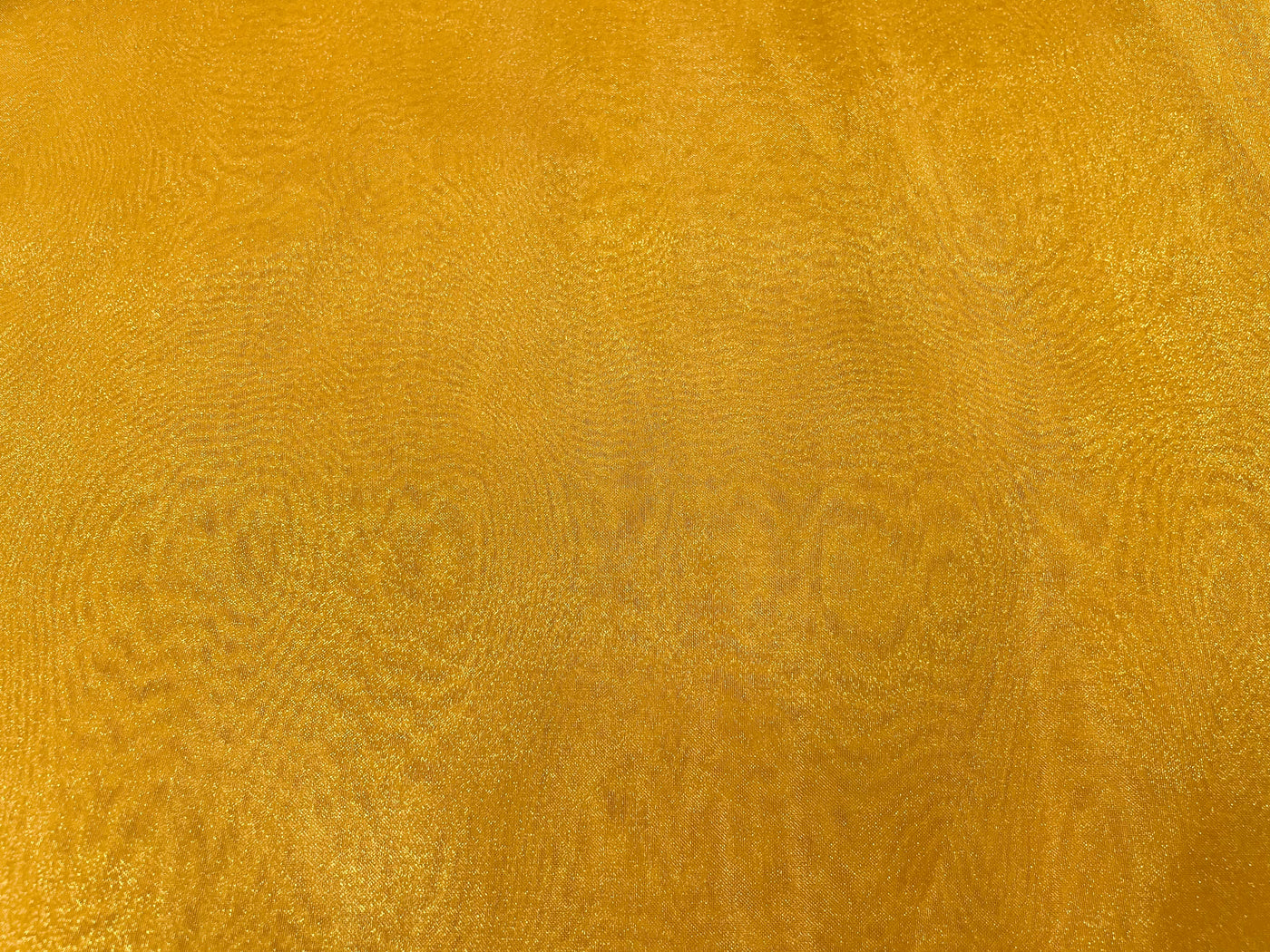 Mustard Plain Organza Fabric