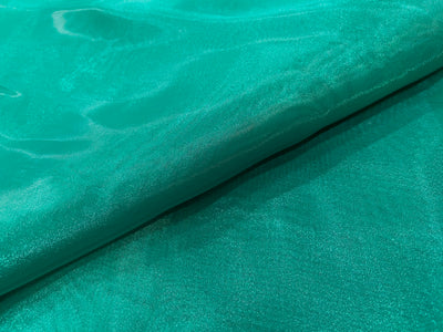 Turquoise Plain Organza Fabric