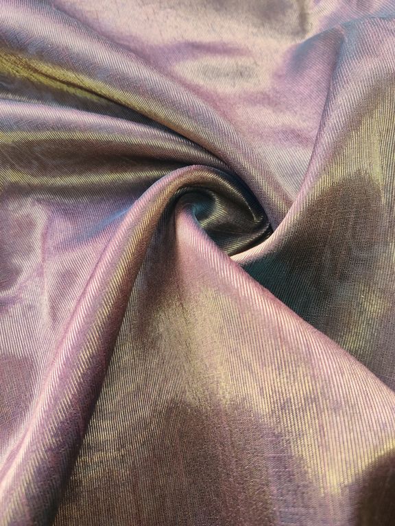 Precut Brown Plain Metallic Tissue Fabric
