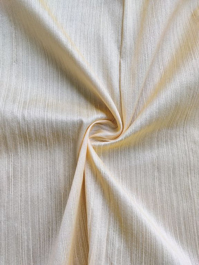 Precut Cream & Yellow Stripes Mulberry Silk Fabric