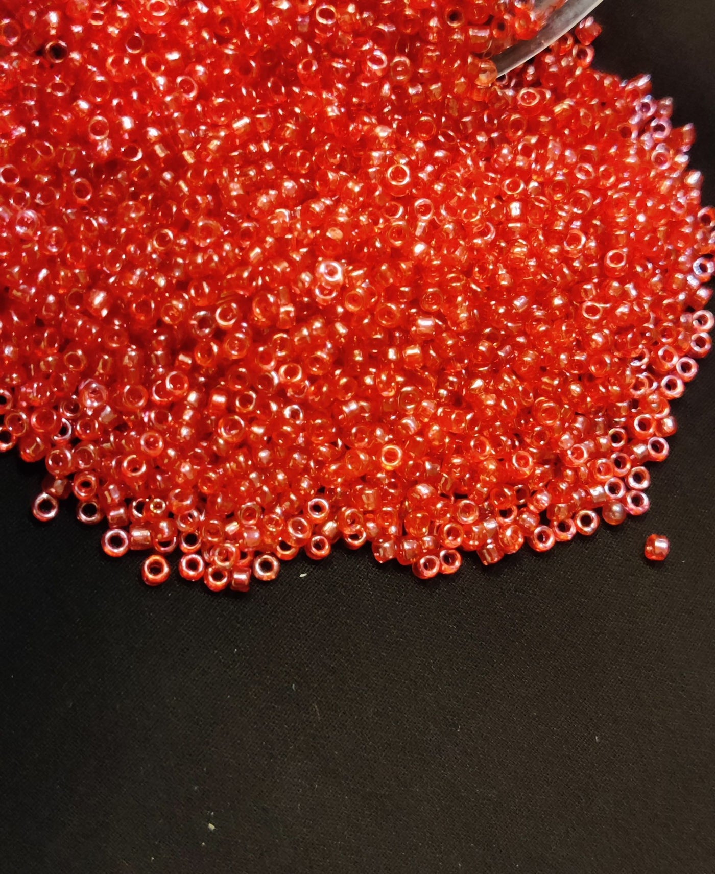 Red Round Rocailles Seed Beads