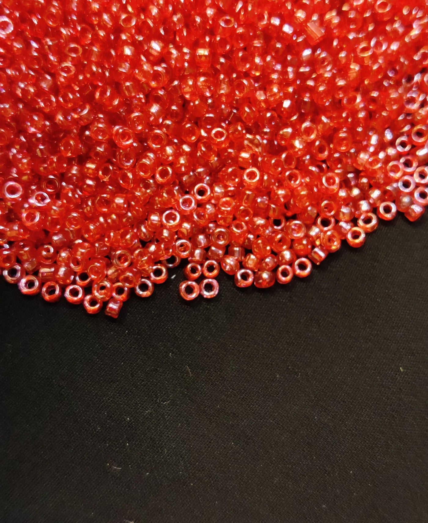 Red Round Rocailles Seed Beads
