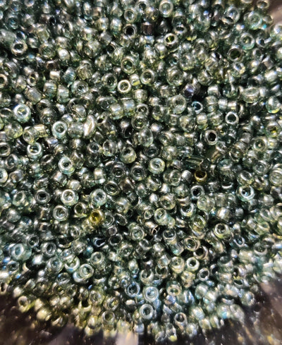 Bottle Green Round Rocailles Seed Beads