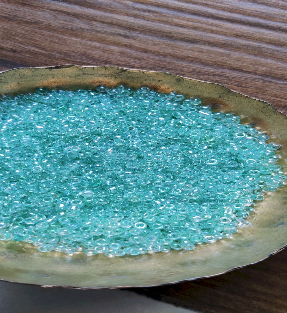 Sea Green Round Rocailles Seed Beads