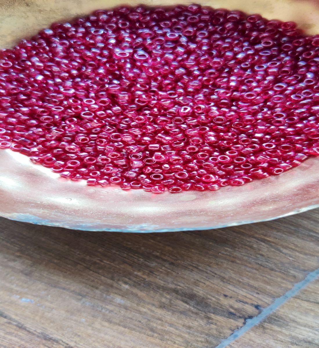 Maroon Round Rocailles Seed Beads