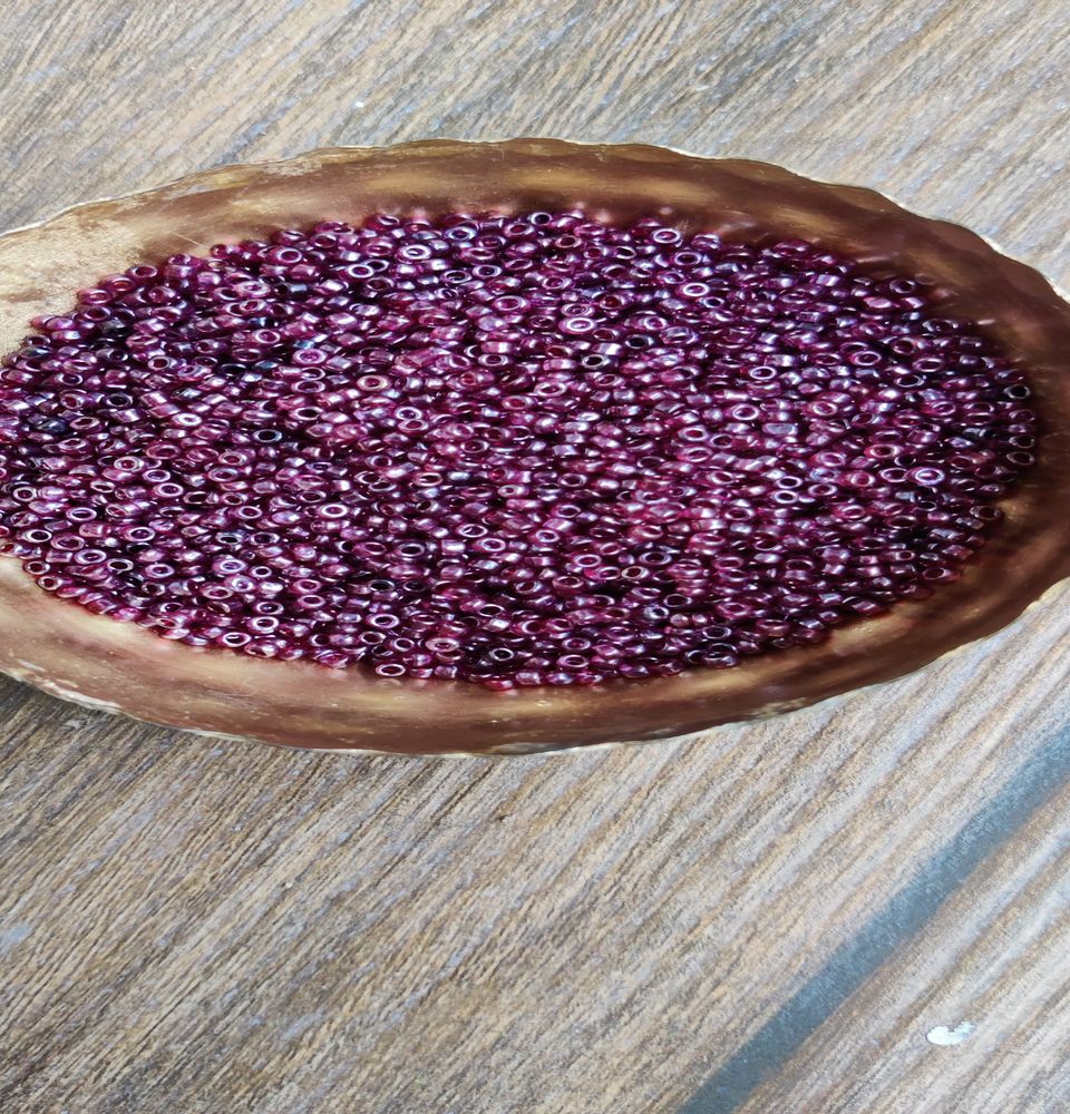 Wine Round Rocailles Seed Beads