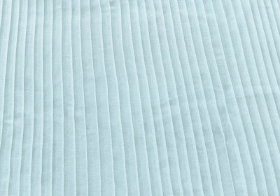 Precut Mint Green Stripes Pleated Georgette Fabric