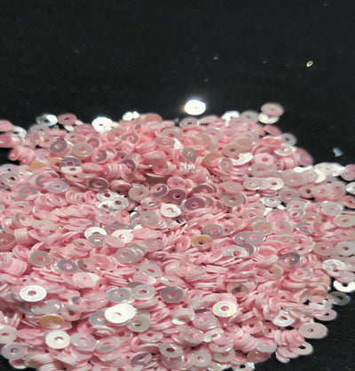 Light Pink Milky Devdas Circular One Hole Sequins