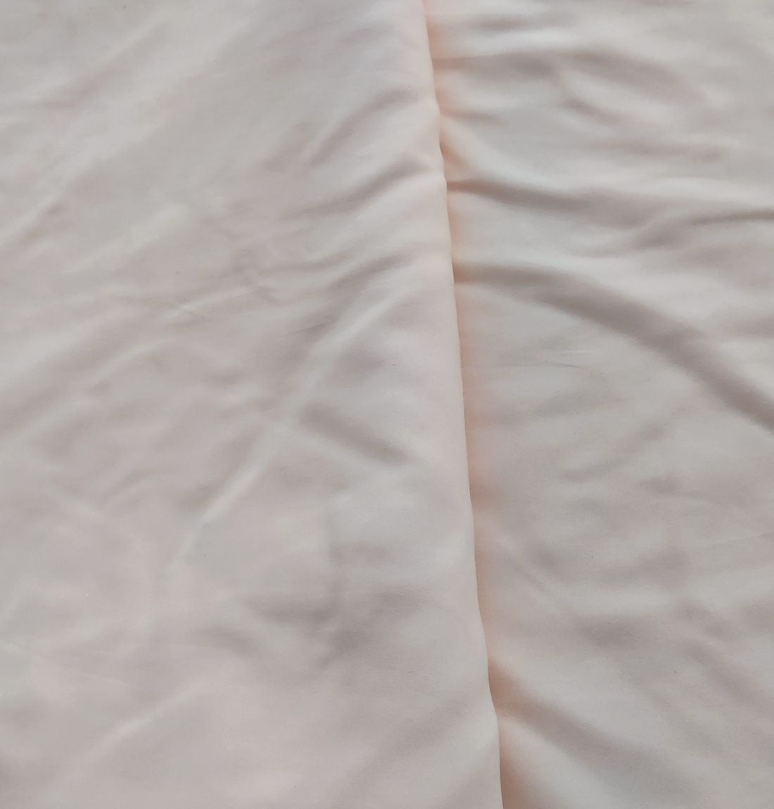 Peach Plain Crepe Fabric