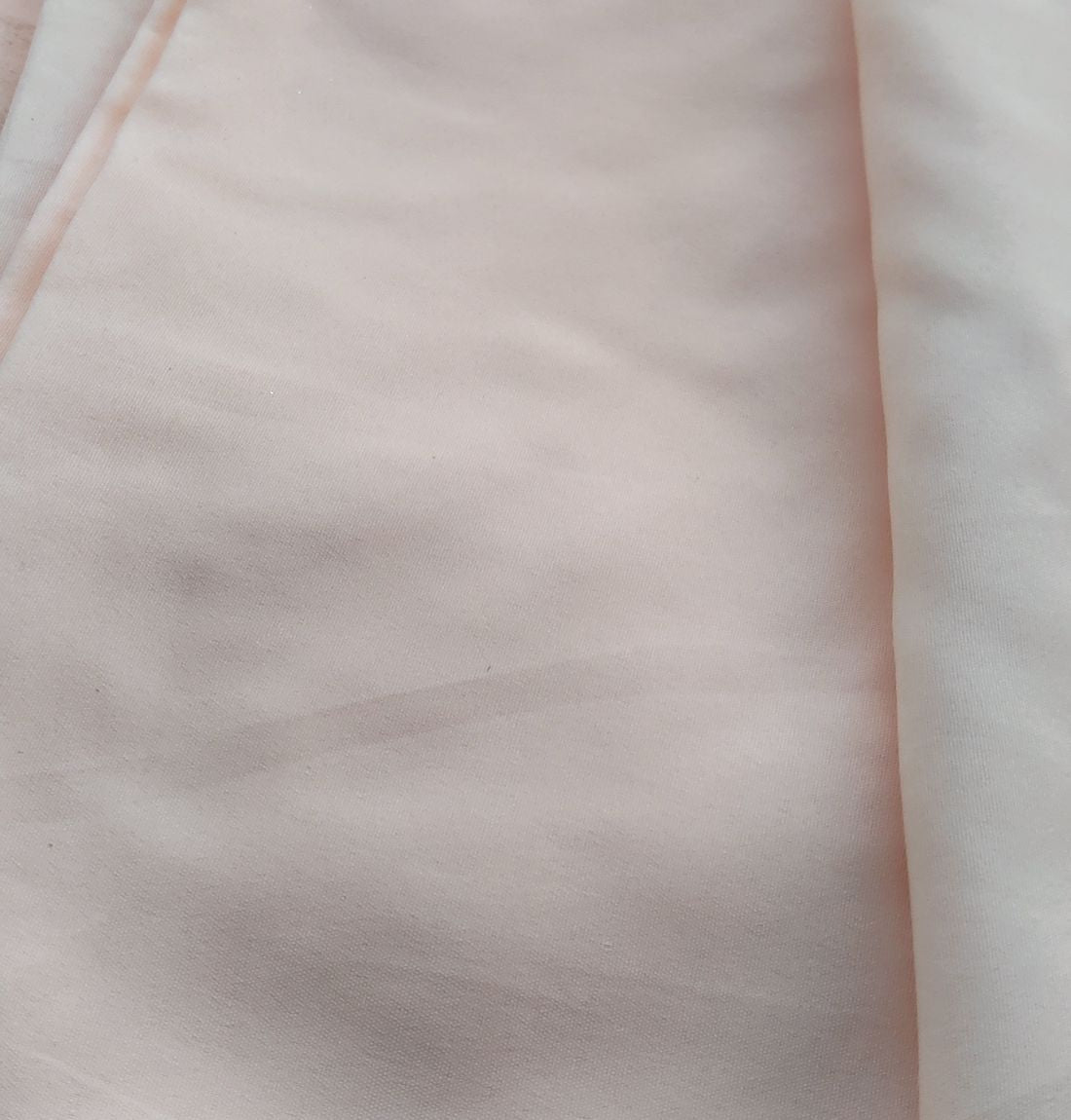 Peach Plain Crepe Fabric