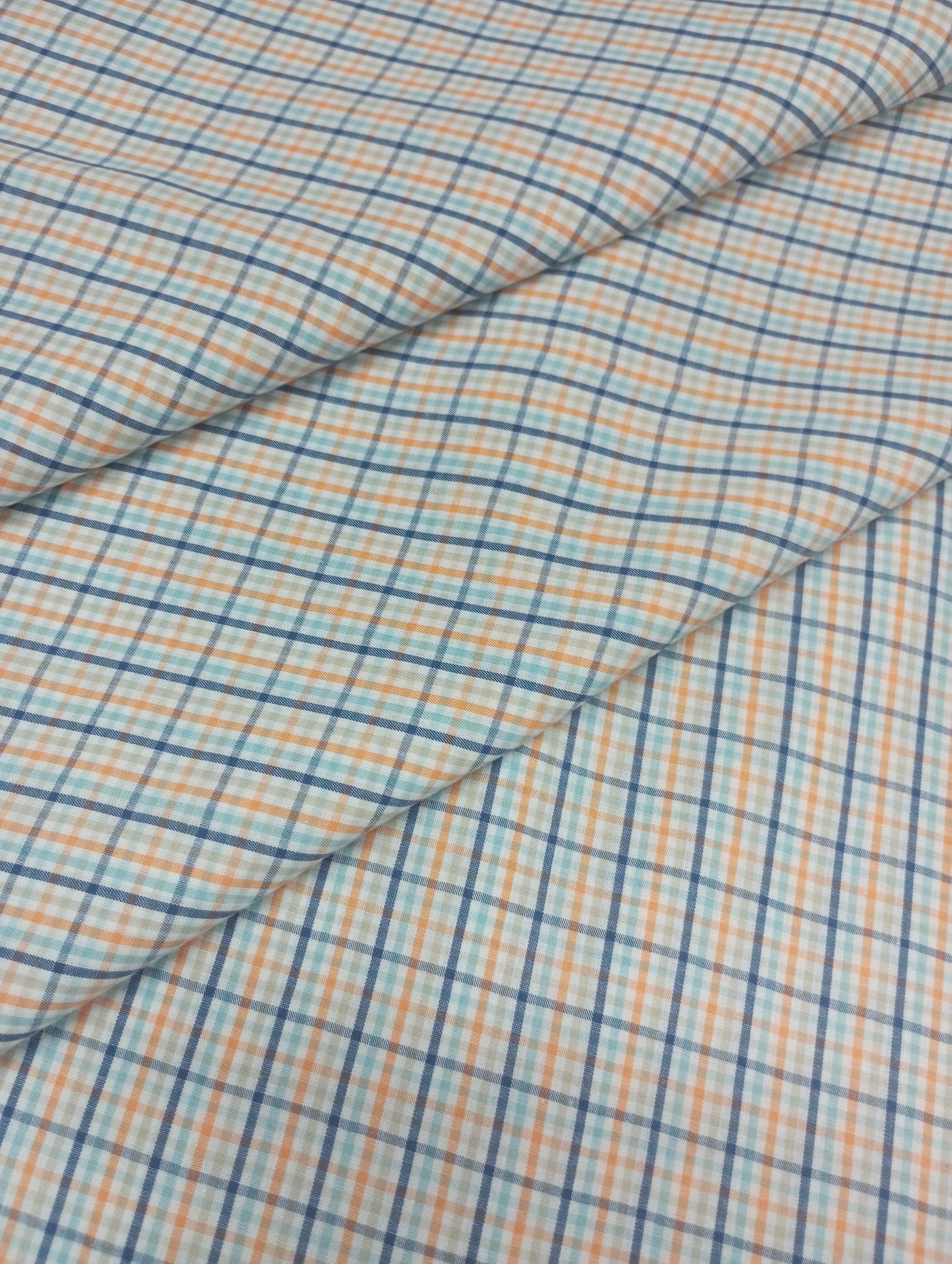 Multicolor Plaid Check Cotton Fabric