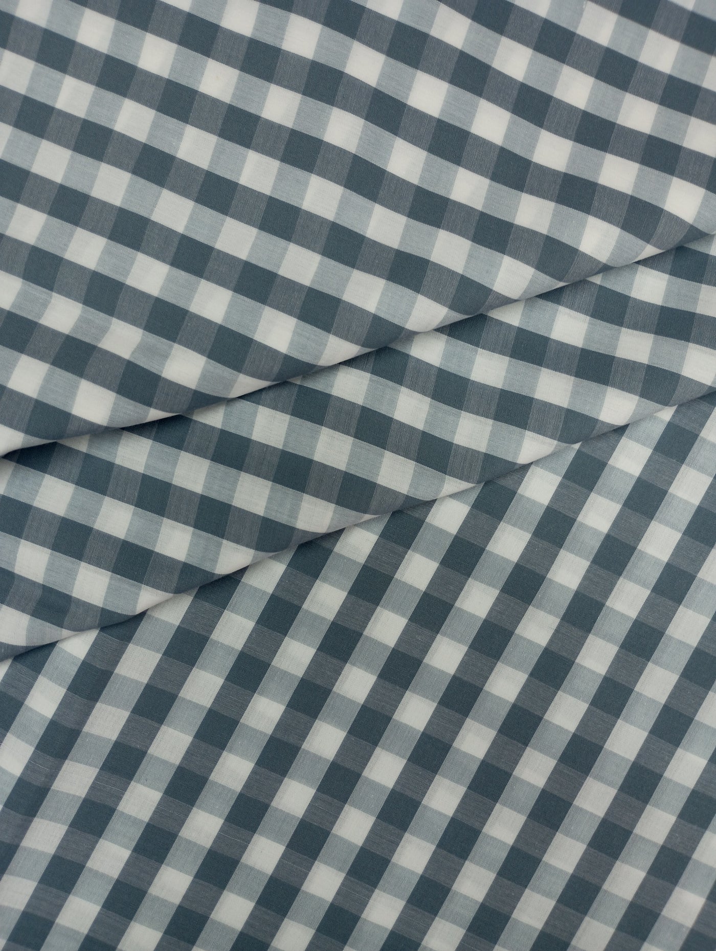 Corn Blue Checks Plaid Cotton Fabric