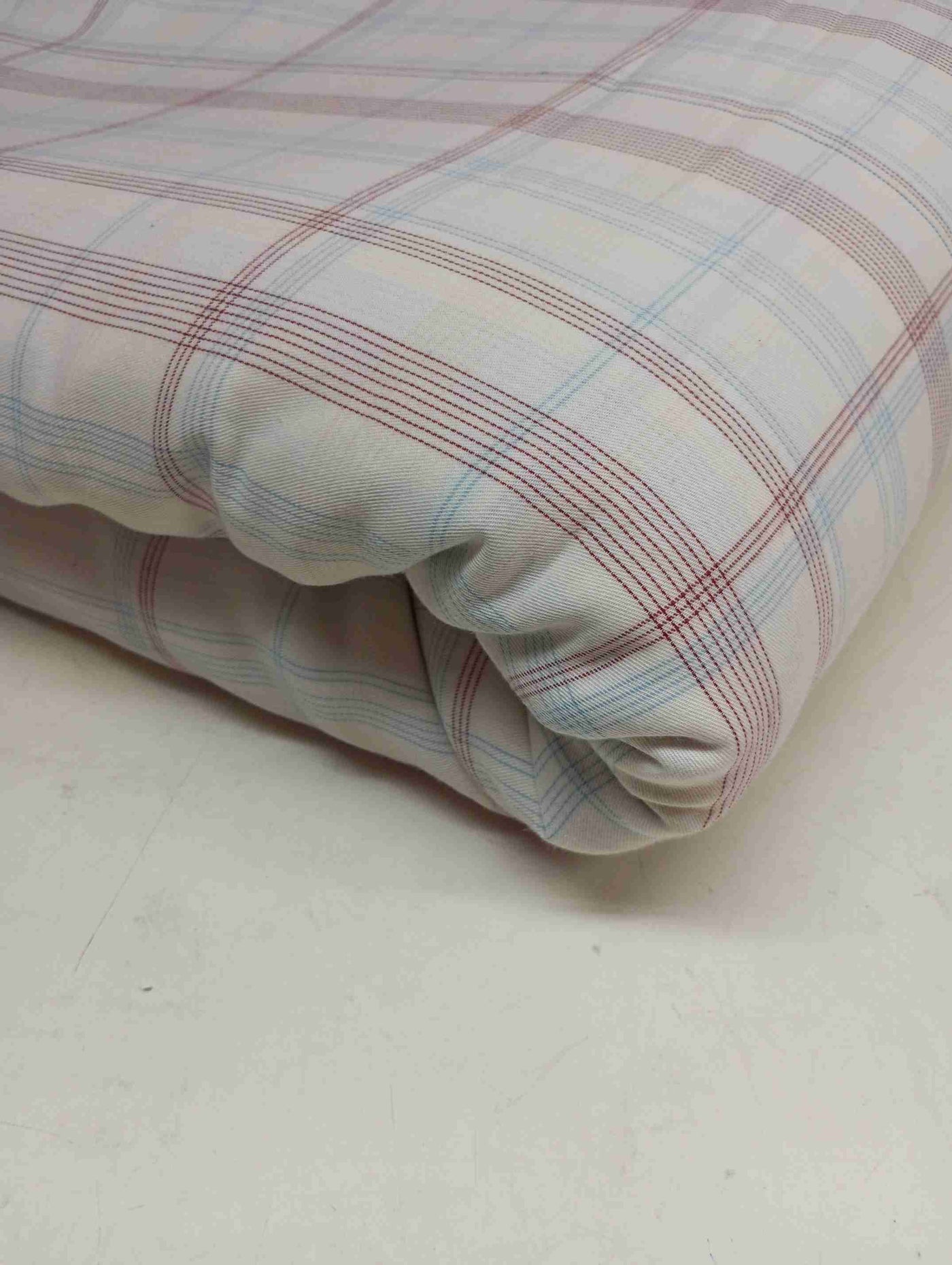 Beige Checks Yarn Dyed Cotton Fabric