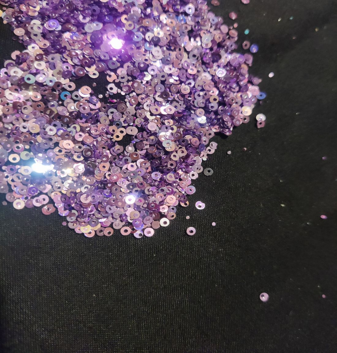 Purple Circular Plastic Sequins