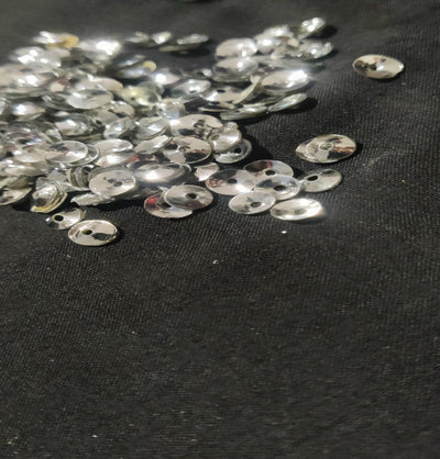 Silver Katori Shaped Sequins