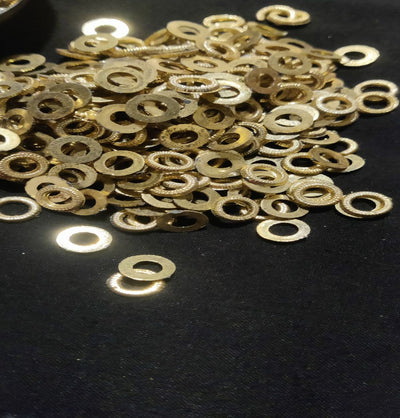 Copper Acrylic Circle Shaped Beads