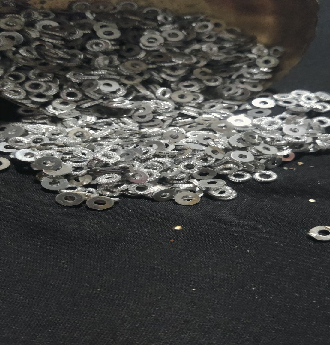 Silver Acrylic Circular Sequins