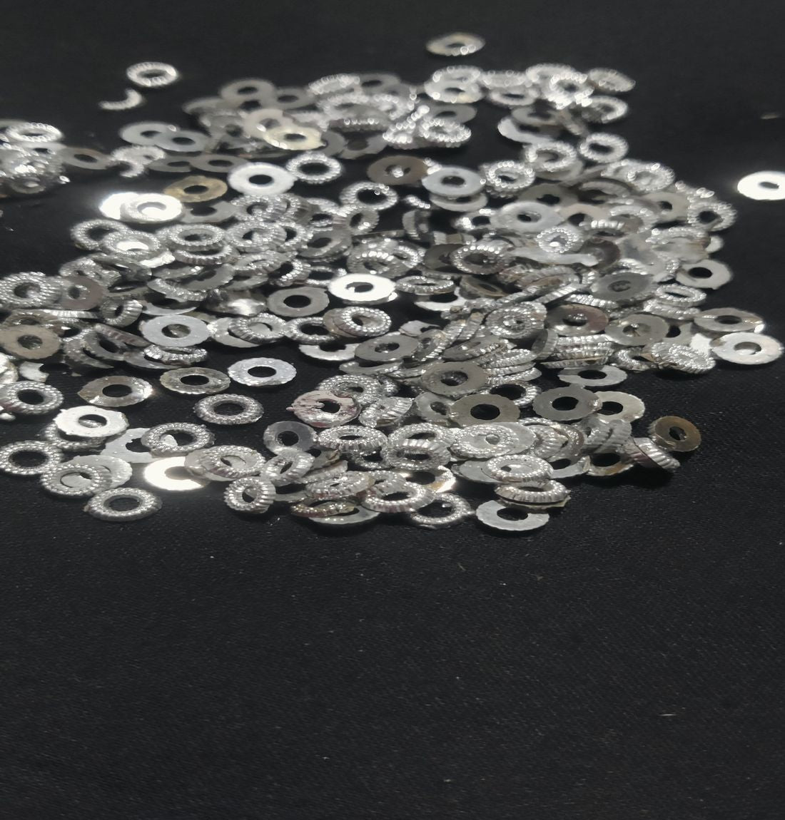 Silver Acrylic Circular Sequins